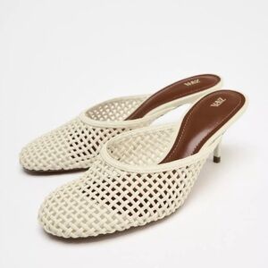 Zara Braided Mule Heels